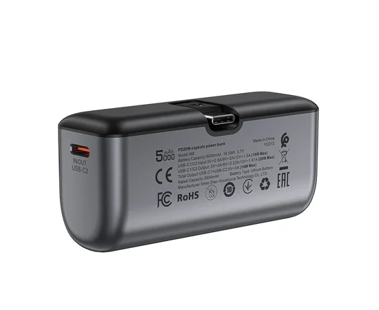 Портативное ЗУ Power Bank Acefast M9 PD20W 5000 mAh Black