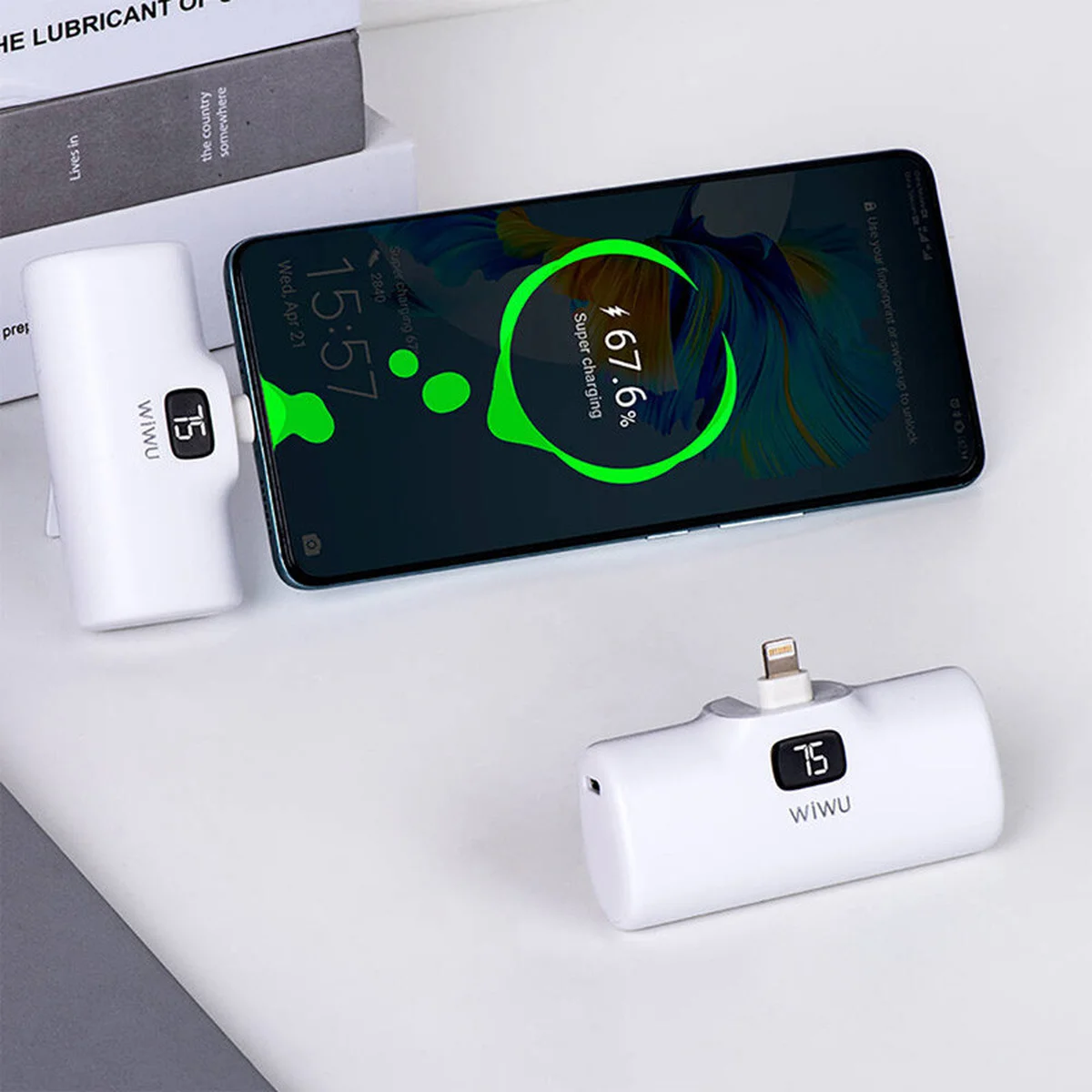 Портативное ЗУ Power Bank WIWU Wi-P017-L Lightning 5000 mAh White