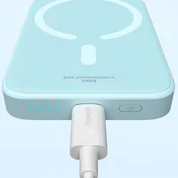 Портативное ЗУ Power Bank Baseus Magnetic Mini Air 20W c БЗУ 10000 mAh P10059001313 Galaxy Blue