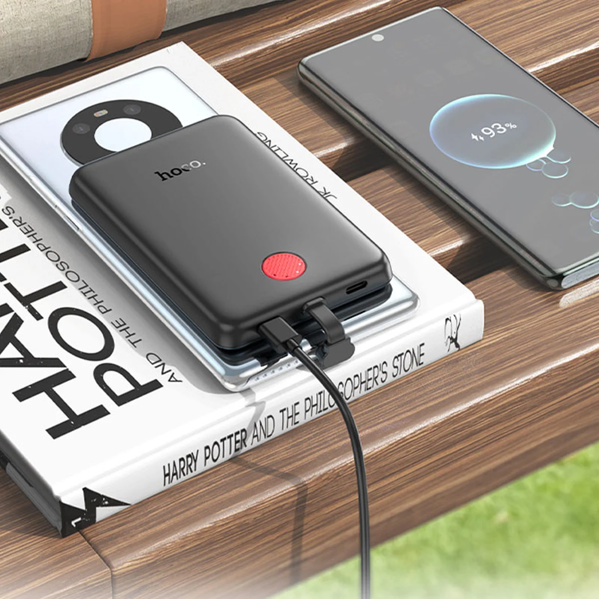 Портативное ЗУ Power Bank Hoco J133 Triumph PD20W с БЗУ + Type-C 5000 mAh Black