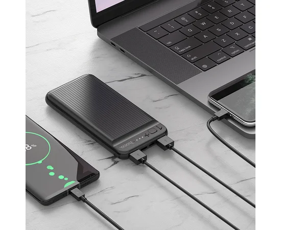 Портативное зарядное устройство Power Bank Hoco J52 "New Joy" 10000 mAh Черный