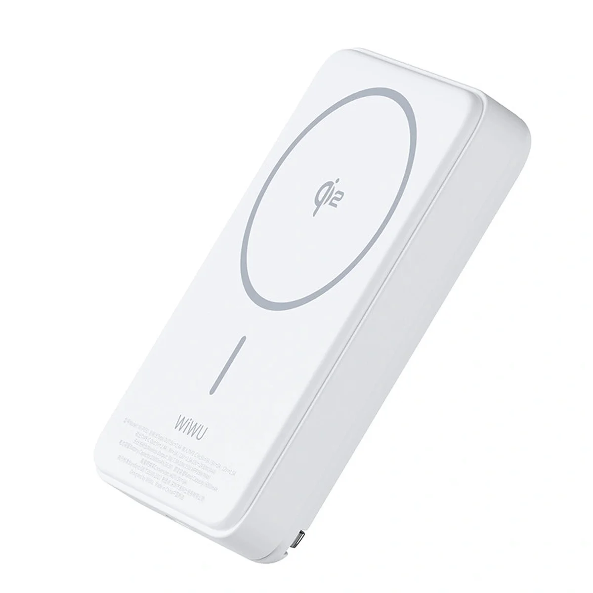 Портативное ЗУ Power Bank WIWU Wi-P031 Magnetic с БЗУ 30W 10000 mAh White