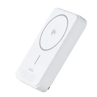 Портативное ЗУ Power Bank WIWU Wi-P031 Magnetic с БЗУ 30W 10000 mAh White