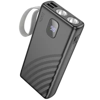 Портативне ЗУ Power Bank Hoco J129A Nature flashlight 20000 mAh Black