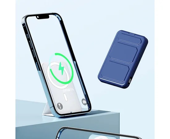 Портативное зарядное устройство Power Bank JJT-A27-1 PD20W+QC 22.5W с БЗУ 5000 mAh Deep Blue