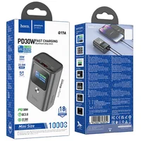 Портативное ЗУ Power Bank Hoco Q17A Electric PD30W 10000 mAh Space Gray