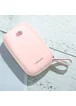 Портативное зарядное устройство Usams US-CD78 Dual USB Display With Lanyard (10000mAh) Розовый