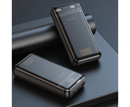 Портативное ЗУ Power Bank BOROFONE BJ52A Power 22.5W+PD20W 20000 mAh Black