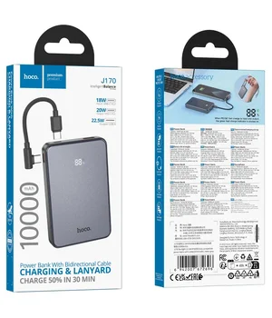 Портативне ЗУ Power Bank Hoco J170 Starlight 22.5W+PD20W with cable 10000 mAh