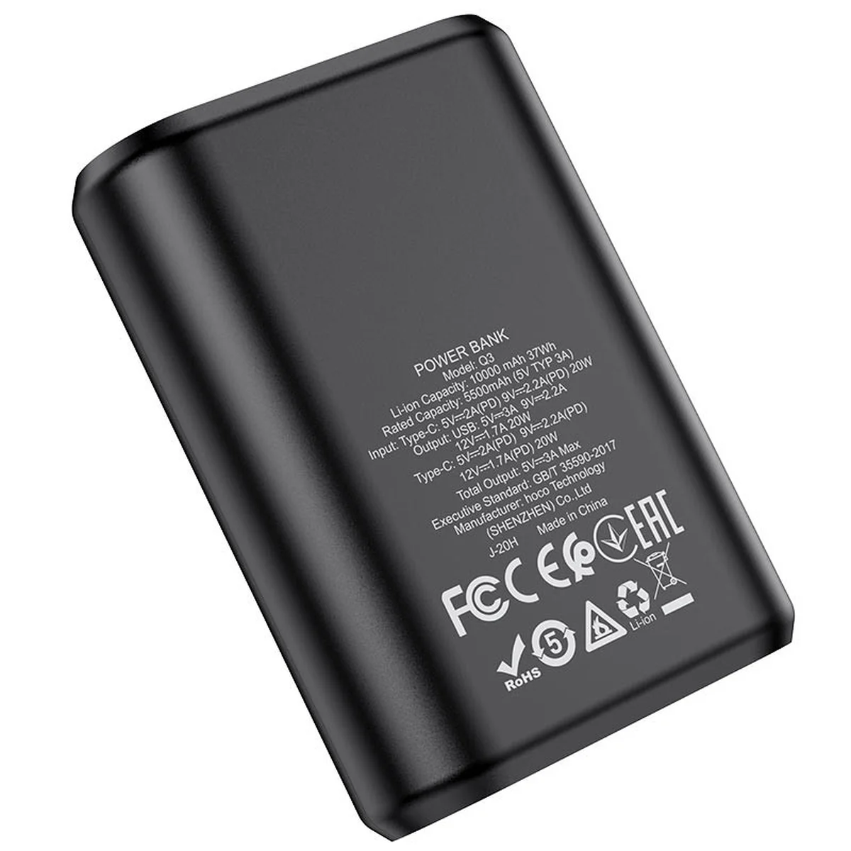 Портативное зарядное устройство Power Bank Hoco Q3 Mayflower 10000 mAh Черный