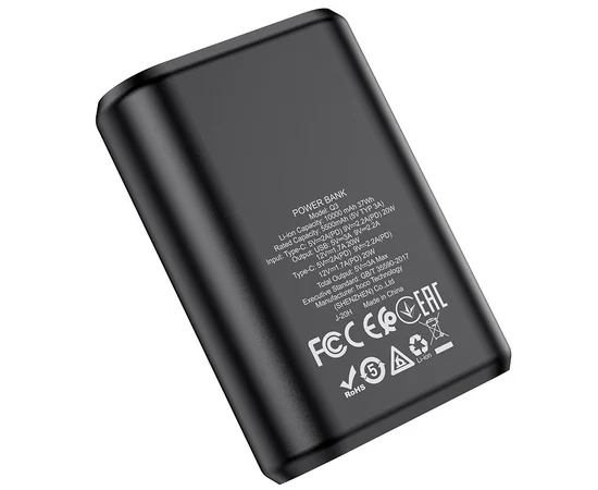 Портативное зарядное устройство Power Bank Hoco Q3 Mayflower 10000 mAh Черный