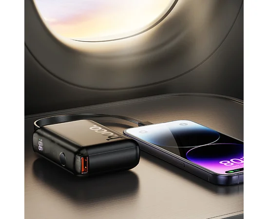 Портативное ЗУ Power Bank Hoco J139 Hero 22.5W+PD20W + Lightning 10000 mAh Black