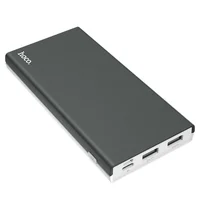 Портативное зарядное устройство Power Bank Hoco J66 "Fountain" 10000 mAh  Серый