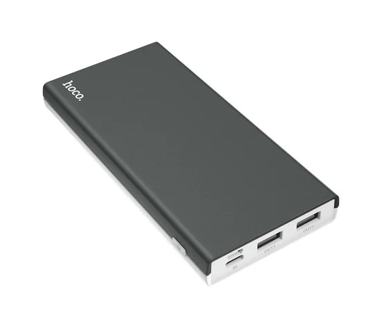 Портативное зарядное устройство Power Bank Hoco J66 "Fountain" 10000 mAh  Серый