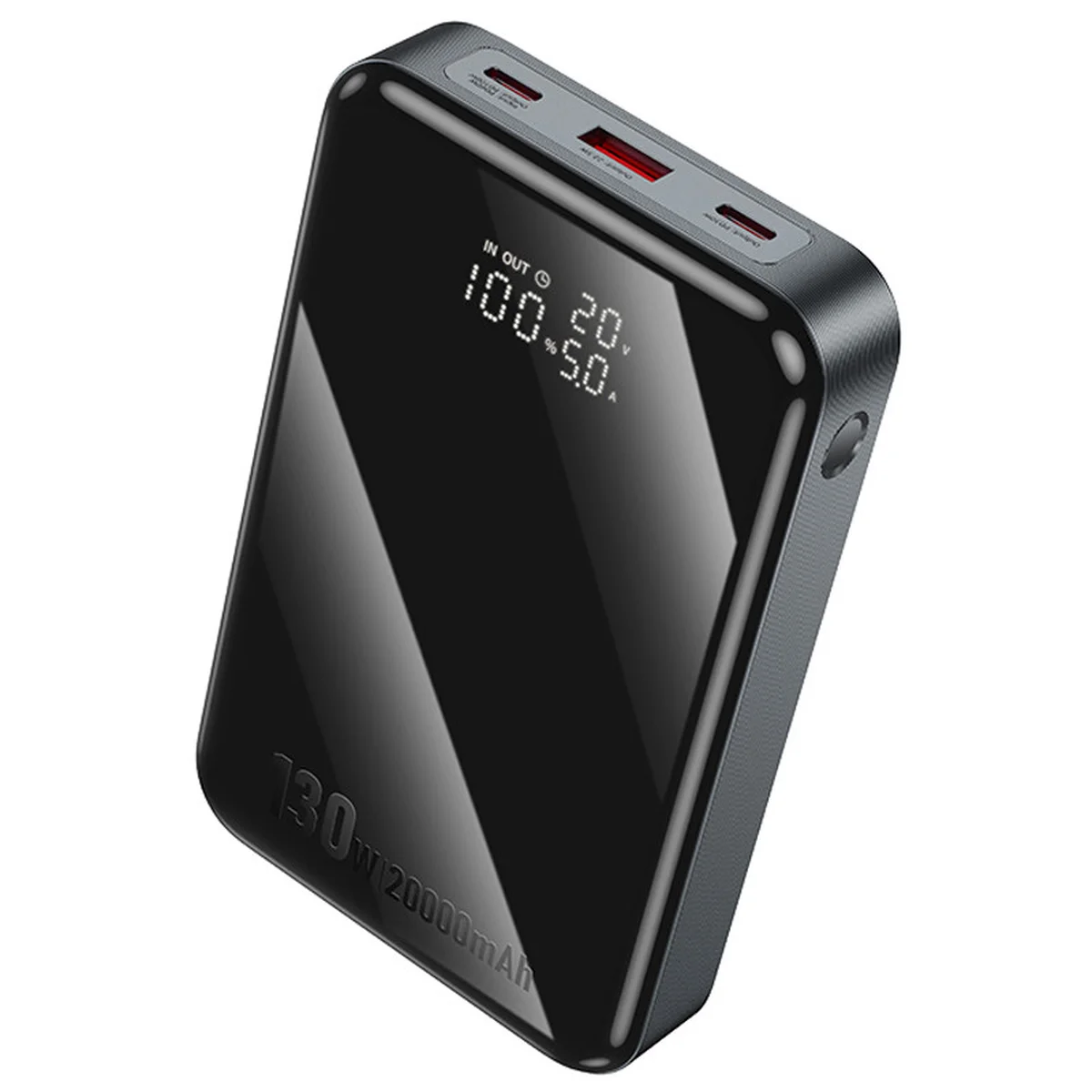 Портативное ЗУ Power Bank Hoco Q30A Fast charge 130W 20000 mAh Metal gray