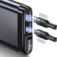 Портативное зарядное устройство Power bank Usams US-CD148 PB55 Alloy Digital Display 10000mAh Серый