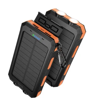 Портативне ЗУ Power Bank Hoco J164 Platinum solar 10.5W with lighting 8000 mAh Black