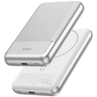Портативное ЗУ Power Bank WIWU P089 Seraph PD20W с БЗУ 10000 mAh Silver