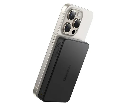 Портативное ЗУ Power Bank Baseus Airpow II OS Qi2 22.5W с БЗУ 10000 mAh (P10080000) Cosmic Black