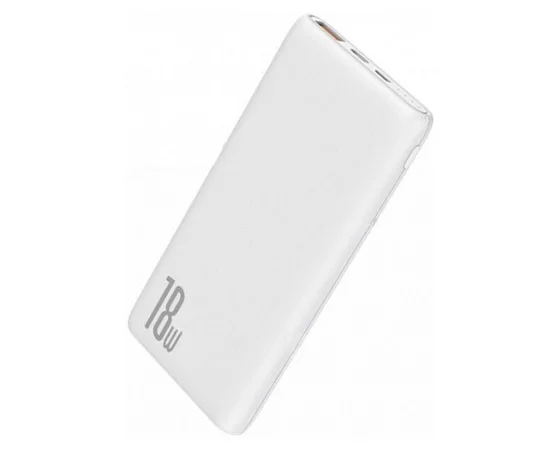 Портативное зарядное устройство Baseus Bipow PD+QC 18W 10000mAh Белый