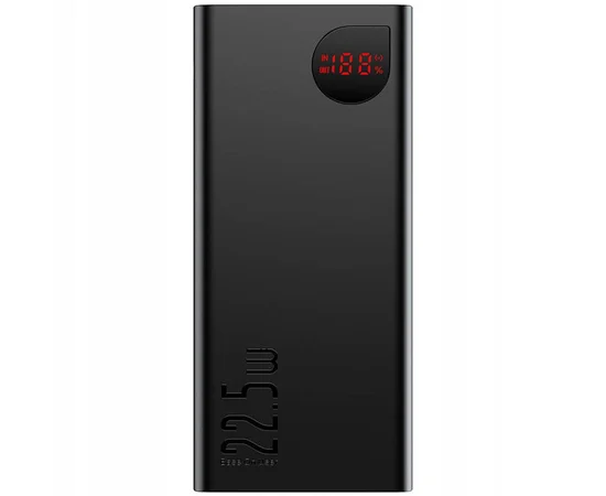 Портативное ЗУ Baseus Adaman Metal Digital Display QC 22.5W 20000 mAh (PPAD000101) Черный
