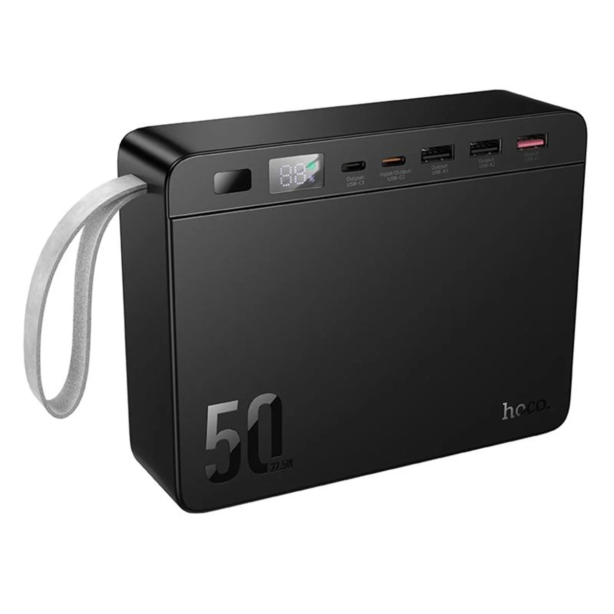 Портативное ЗУ Power Bank Hoco J166 Carretera 22.5W+PD20W+lighting 50000 mAh Black