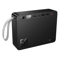 Портативное ЗУ Power Bank Hoco J166 Carretera 22.5W+PD20W+lighting 50000 mAh Black