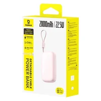 Портативное ЗУ Power Bank Baseus EnerFill FC21 Qpow 3 Ultra 22.5W with cable 20000 mAh (PPFLS) Nebula Pink