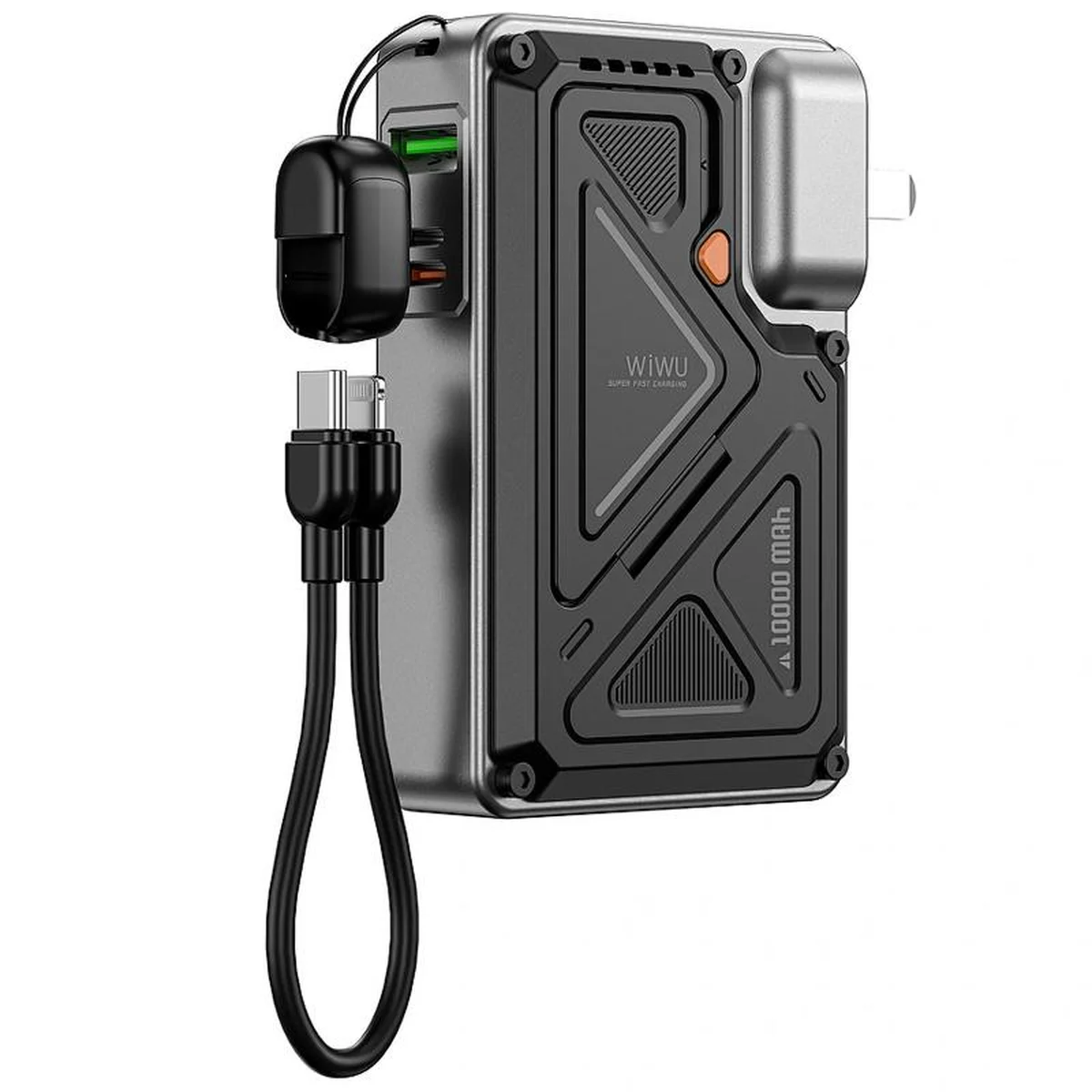 Портативное ЗУ Power Bank WIWU Wi-P057 Knight 22.5W+PD35W 10000 mAh Black