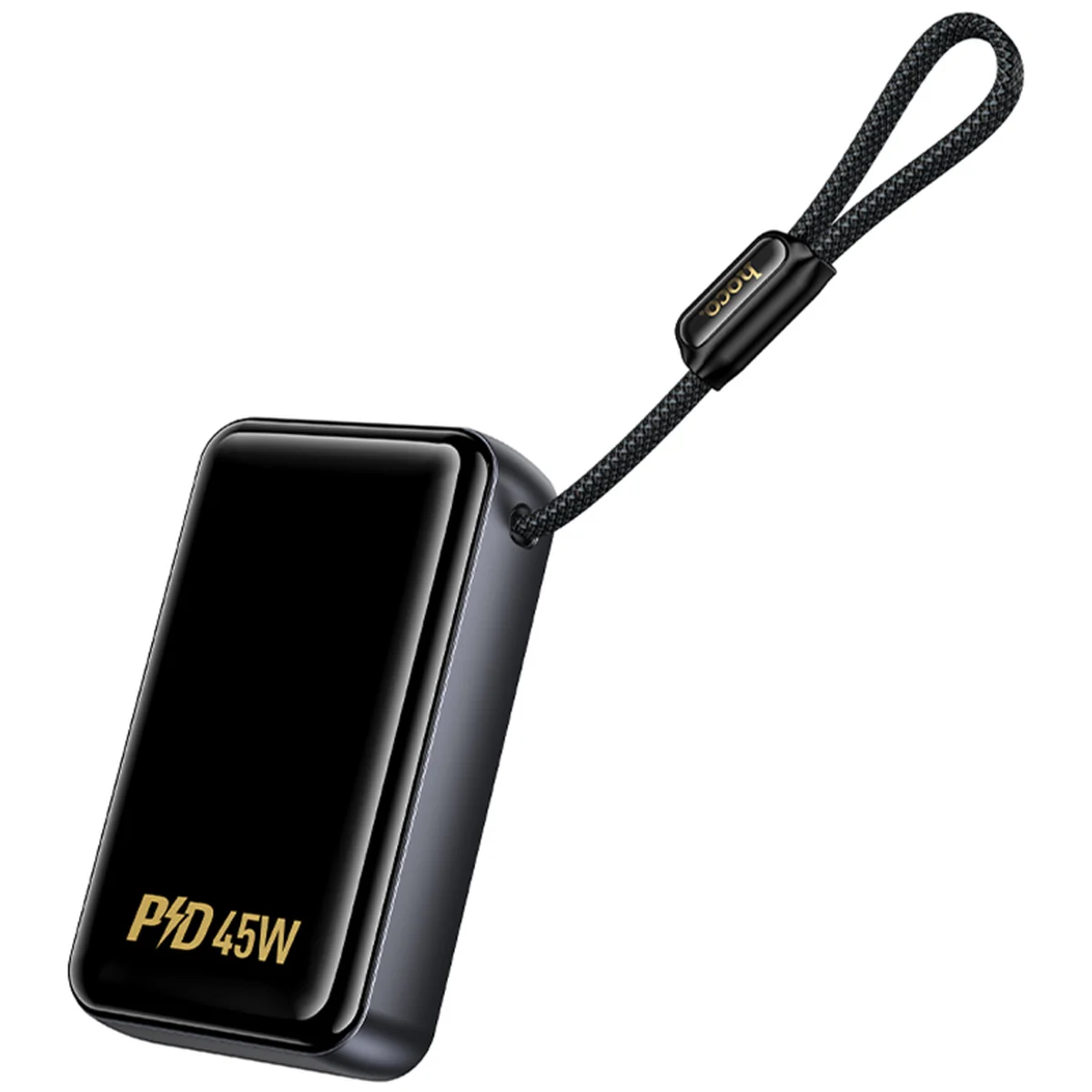 Портативное ЗУ Power Bank Hoco Q54 Shine PD45W with cable 20000 mAh Metal gray
