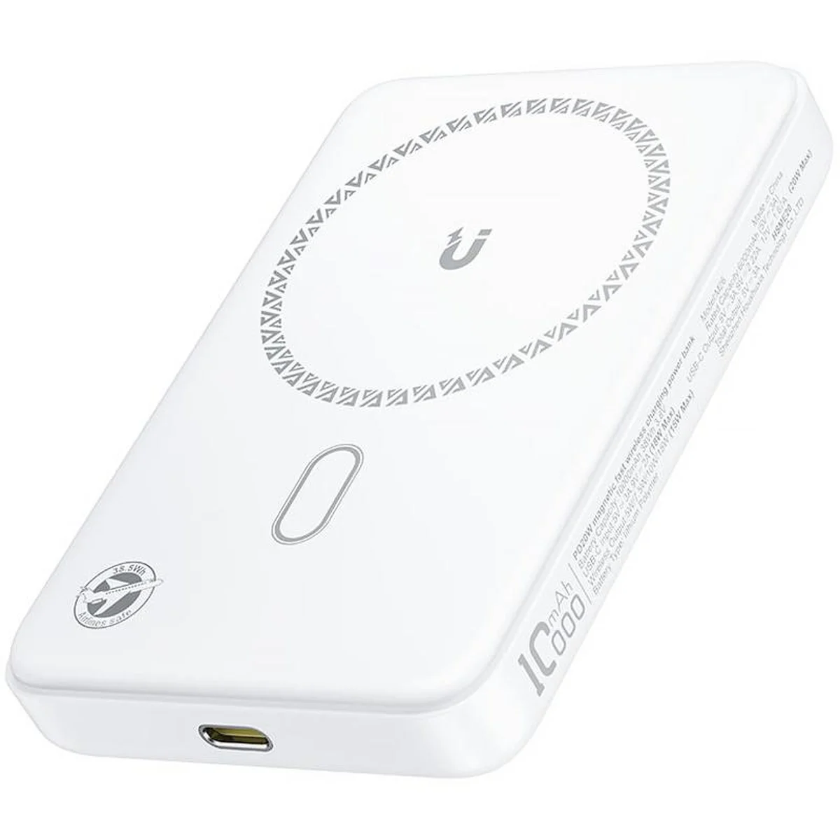 Портативное ЗУ Power Bank Acefast M26 20W с БЗУ 10000 mAh White