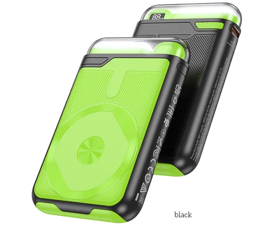 Портативное ЗУ Power Bank BOROFONE BJ69 Skillful PD20W с БЗУ 10000 mAh Black