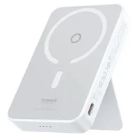 Портативное зарядное устройство Power Bank Baseus MagPro Magnetic Bracket 20W с БЗУ 5000mAh PPCXZ05 White
