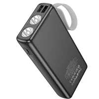 Портативне ЗУ Power Bank Hoco J129A Nature flashlight 20000 mAh Black