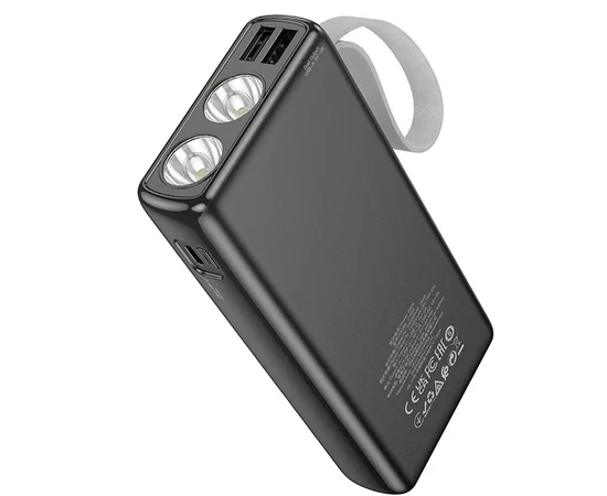 Портативное ЗУ Power Bank Hoco J129A Nature flashlight 20000 mAh Black