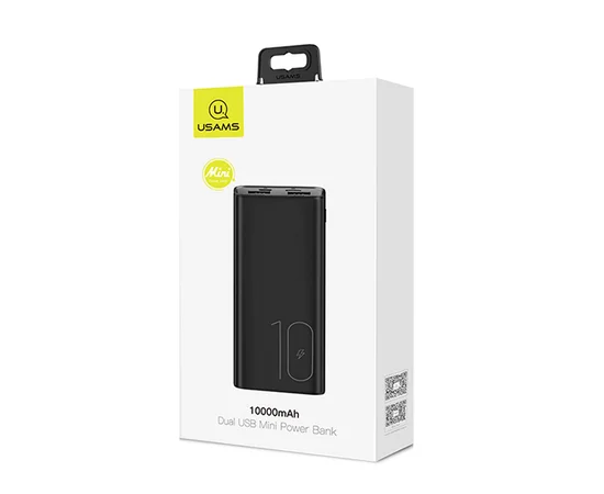 Портативное зарядное устройство Usams US-CD93 Dual USB Mini (10000mAh) Черный