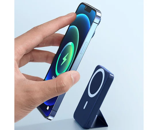 Портативное зарядное устройство Power Bank JJT-A27-1 PD20W+QC 22.5W с БЗУ 5000 mAh Deep Blue