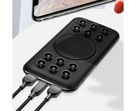 Портативное зарядное устройство Power bank Usams US-CD87 QC3.0+PD Wireless Charging 10000mAh Черный