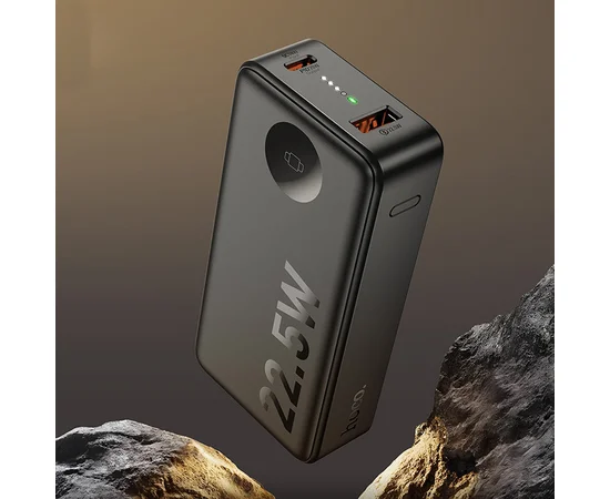 Портативное ЗУ Power Bank Hoco Q27B Jewel 22.5W+PD20W with Watch charger 10000 mAh Black