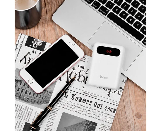 Портативное зарядное устройство Power bank HOCO B20 10000 mAh Белый