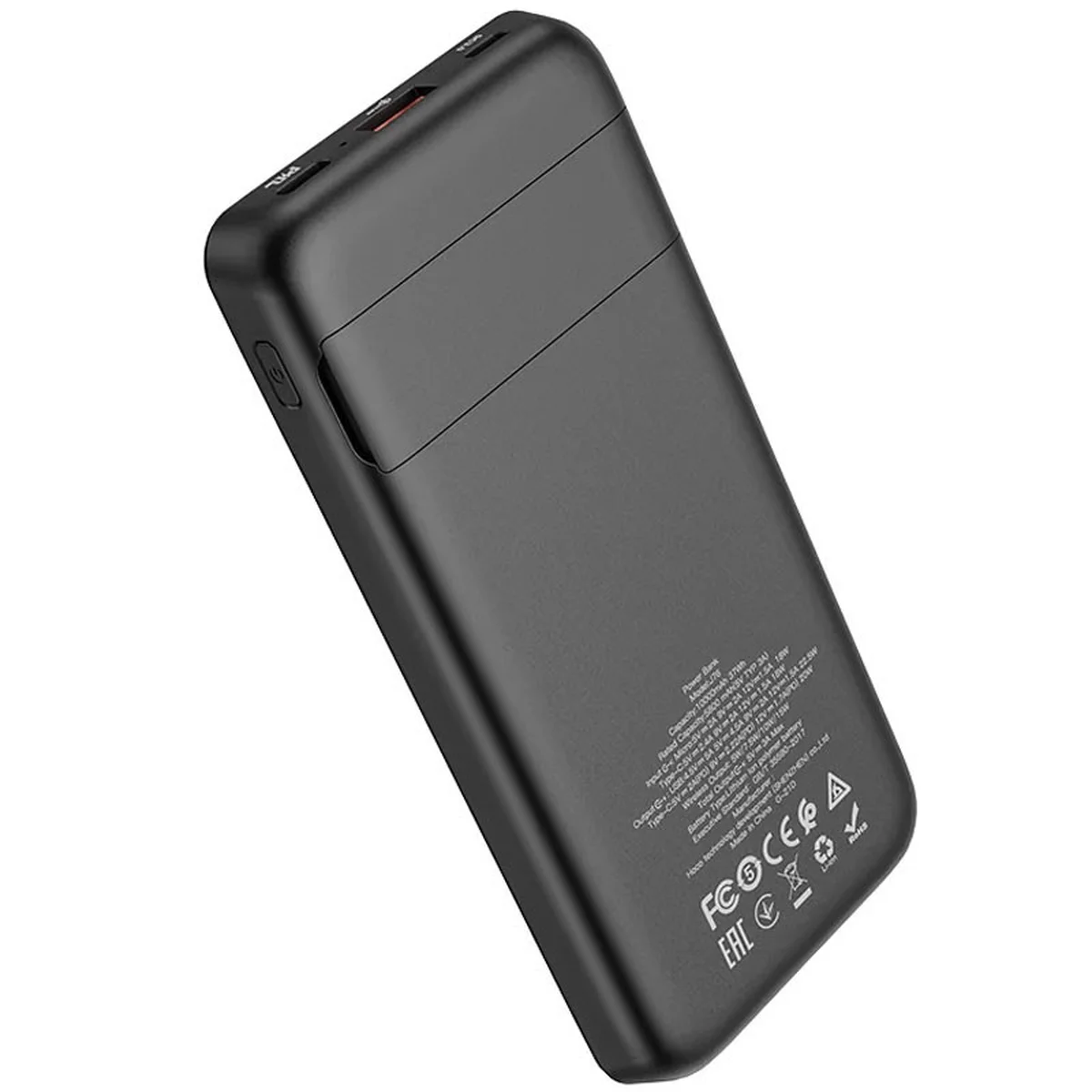 Портативное зарядное устройство Power Bank Hoco J76 Bobby 10000 mAh Черный