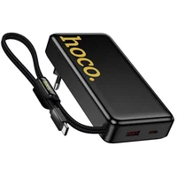 Портативное ЗУ Power Bank Hoco Q45 Worrier 22.5W+PD20W with cable 10000 mAh Black