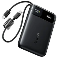 Портативное ЗУ Power Bank Baseus EnerFill FC11 PD45W with cables 10000 mAh (E00310) Cosmic Black