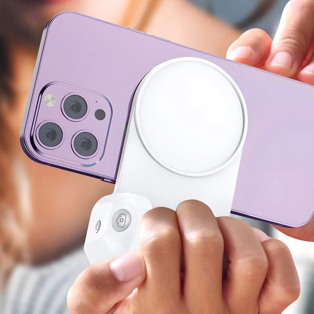 Портативное зарядное устройство Power Bank WIWU Wi-W016+Selfie Stick с БЗУ 4500 mAh White