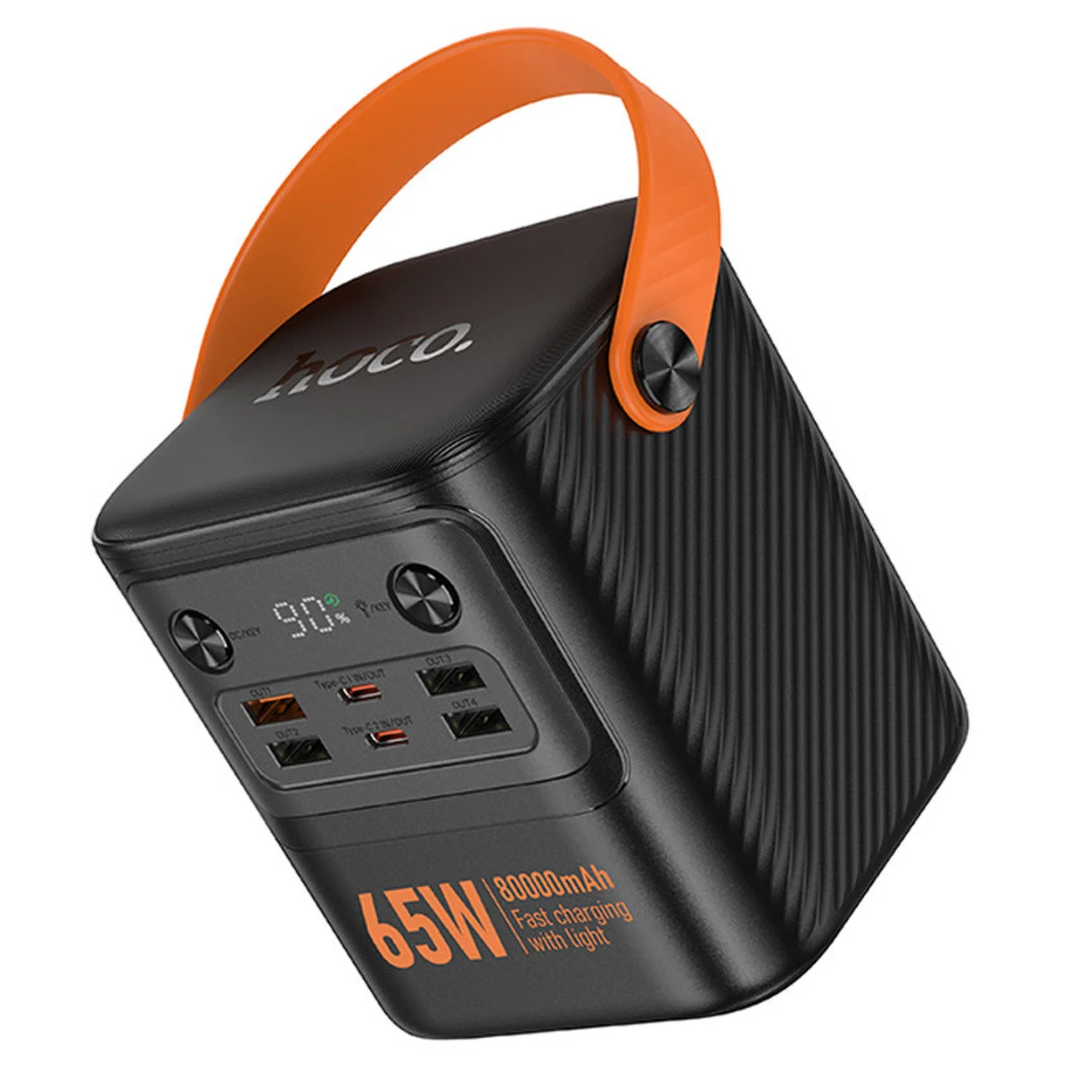 Портативне ЗУ Power Bank Hoco J152 Pro Tough PD65W 80000 mAh Black