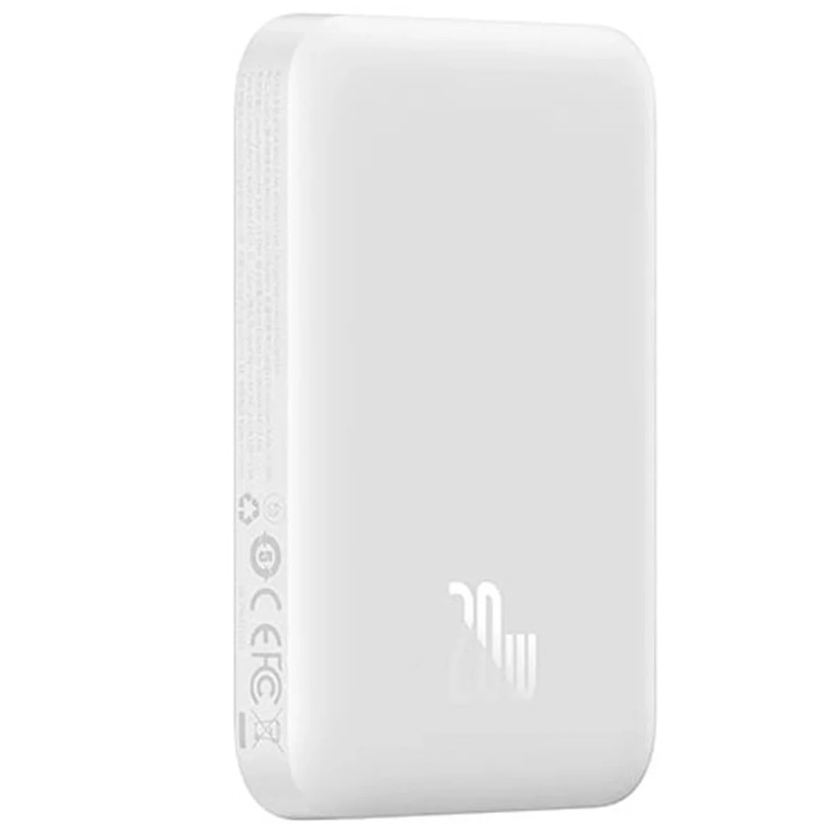 Портативное ЗУ Power Bank Baseus Magnetic Mini OS 20W c БЗУ 20000 mAh (PPCX15000) White