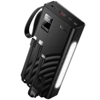 Портативное ЗУ Power Bank Hoco J155 Shine 22.5W+PD20W with 4 cables 20000 mAh Black