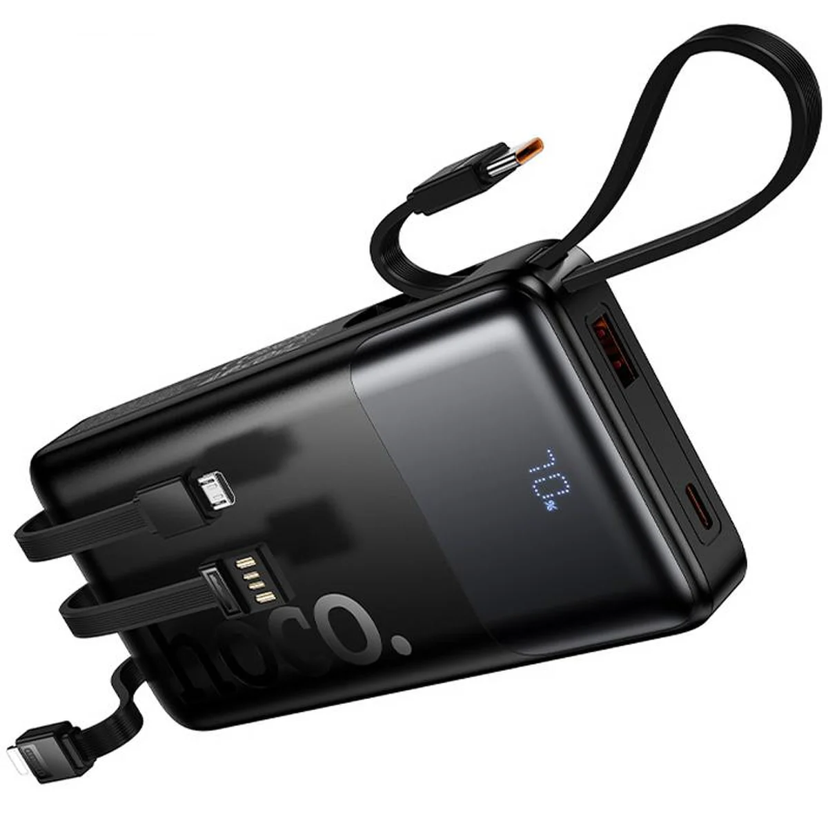 Портативное ЗУ Power Bank Hoco J156 Founder 22.5W+PD20W with 4 cables 10000 mAh Black