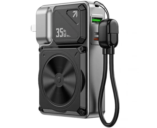 Портативное ЗУ Power Bank WIWU Wi-P057 Knight 22.5W+PD35W 10000 mAh Black