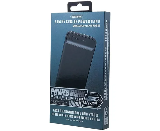 Портативное зарядное устройство Power Bank Remax RPP-159 10000 mAh Черный